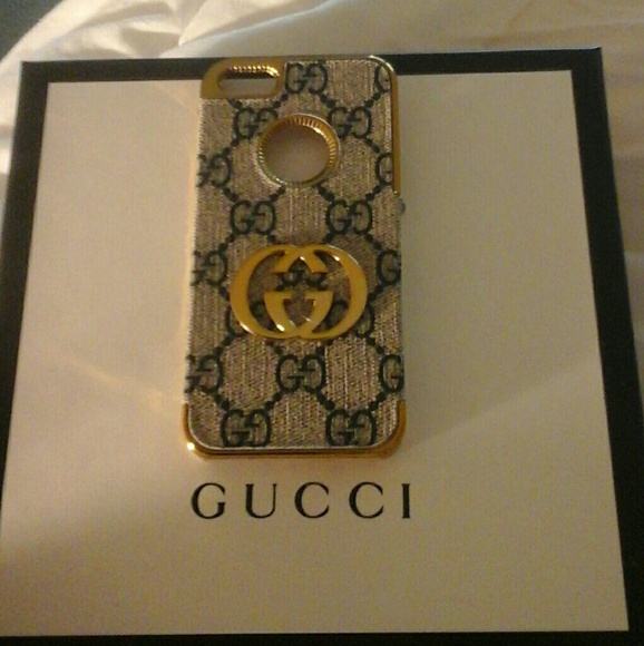 Gucci Other - Gucci IPhone Apple 5 case -~ gray & blue